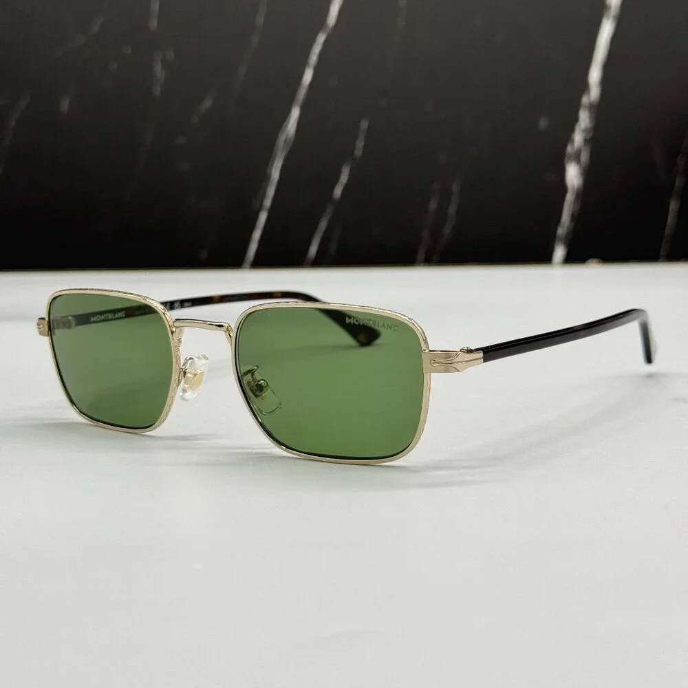 NEW MONTBLANC SUNGLASSES MEN BLACK GREEN EYEWEAR MONTBLANC MB0339S 002